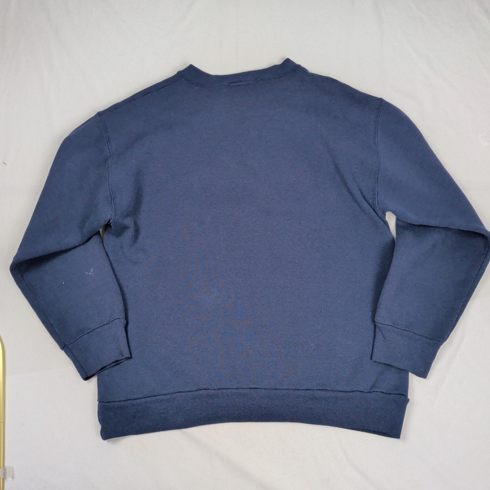 Vintage Dallas Cowboys Sweatshirt Navy Blue NFL Blokecore Blockette XL USA Made - Picture 6 of 7